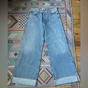 Agolde Dame high rise Light Blue (showdown) cuffed jeans